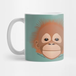 Baby Orangutan Face Mug